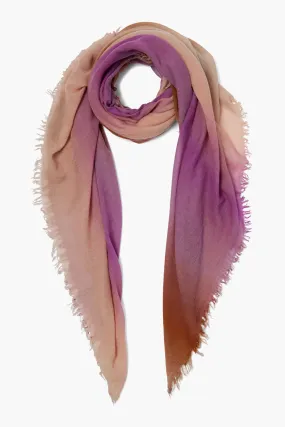 100% Cashmere Scarf Orchid Ombré