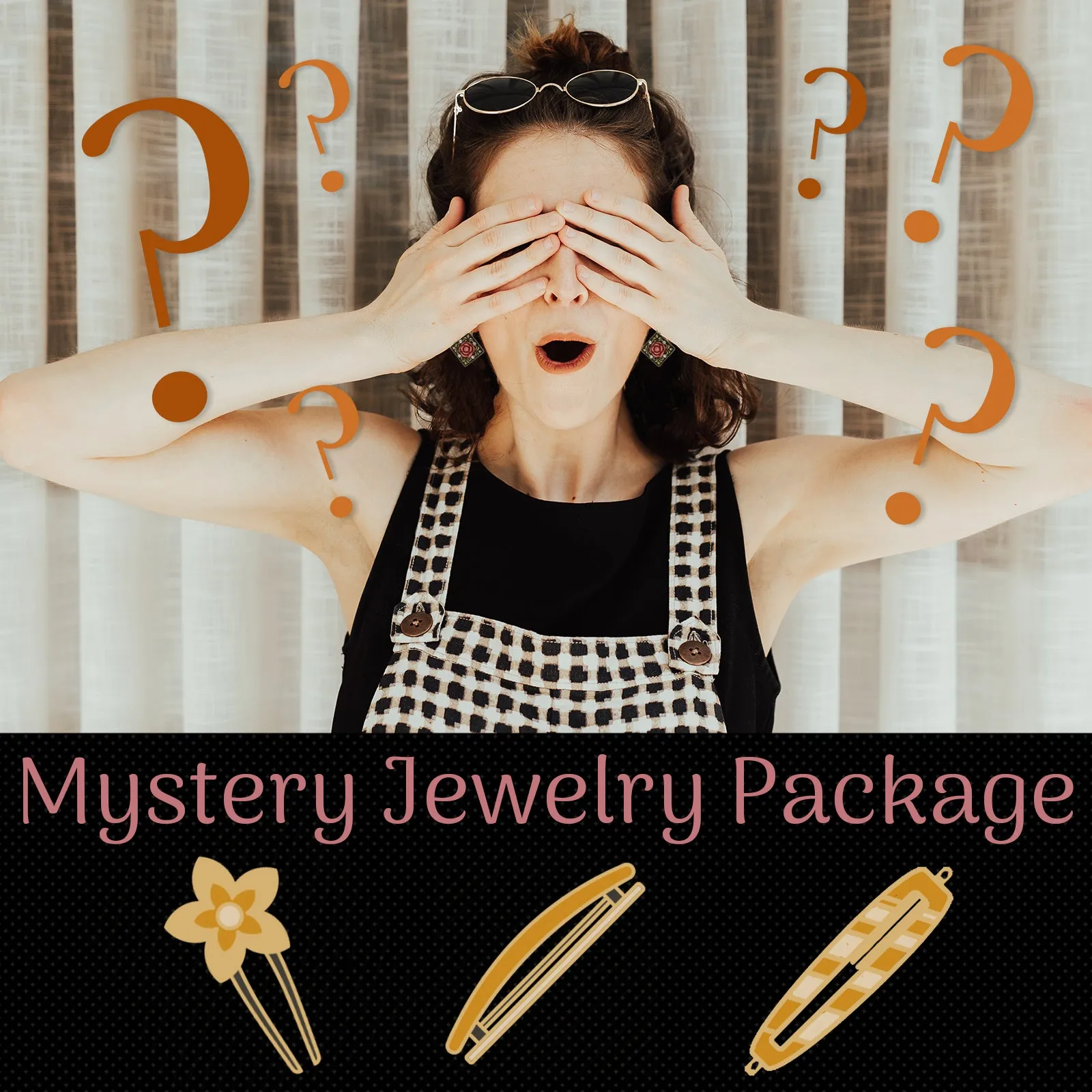 1928 Jewelry $50.00 Value Mystery Jewelry Package Three Pieces of Assorted Hair Jewelry