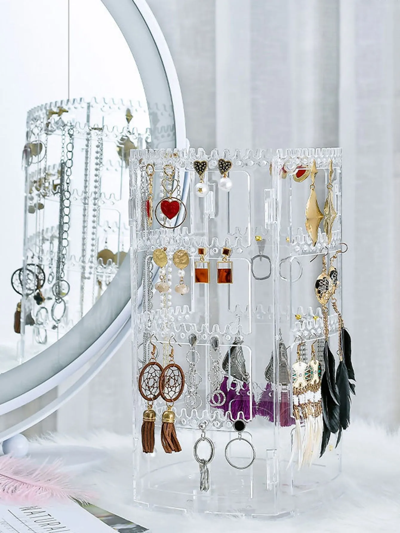 1pc Clear Jewelry Storage Rack