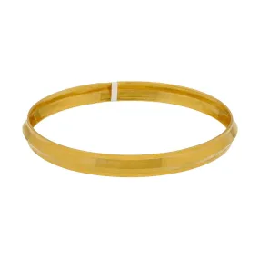 Premium 22K Yellow Gold Mens Kada Bangle - Elegant Design, 25.1 Grams