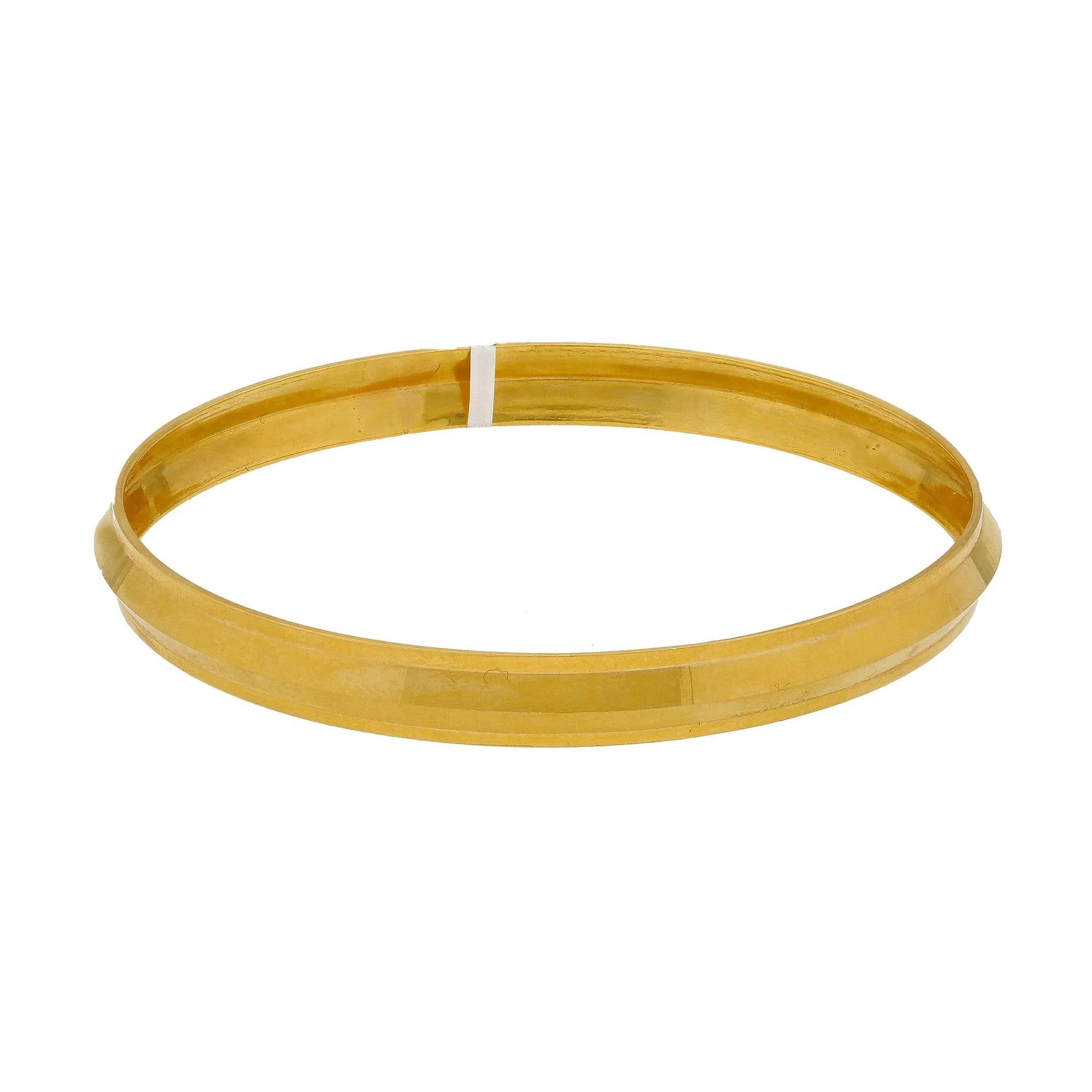 Premium 22K Yellow Gold Mens Kada Bangle - Elegant Design, 25.1 Grams