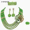 African Beads Jewelry Sets Crystal Beads