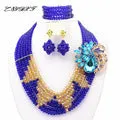 African Beads Jewelry Sets Crystal Beads