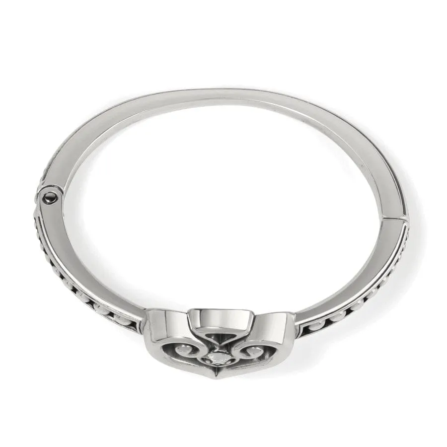 Alcazar Heart Glint Hinged Bangle