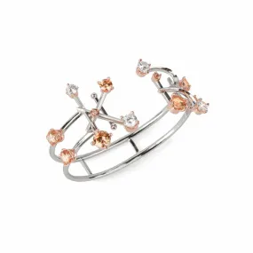 Alphabet Bangle [Champagne gems]