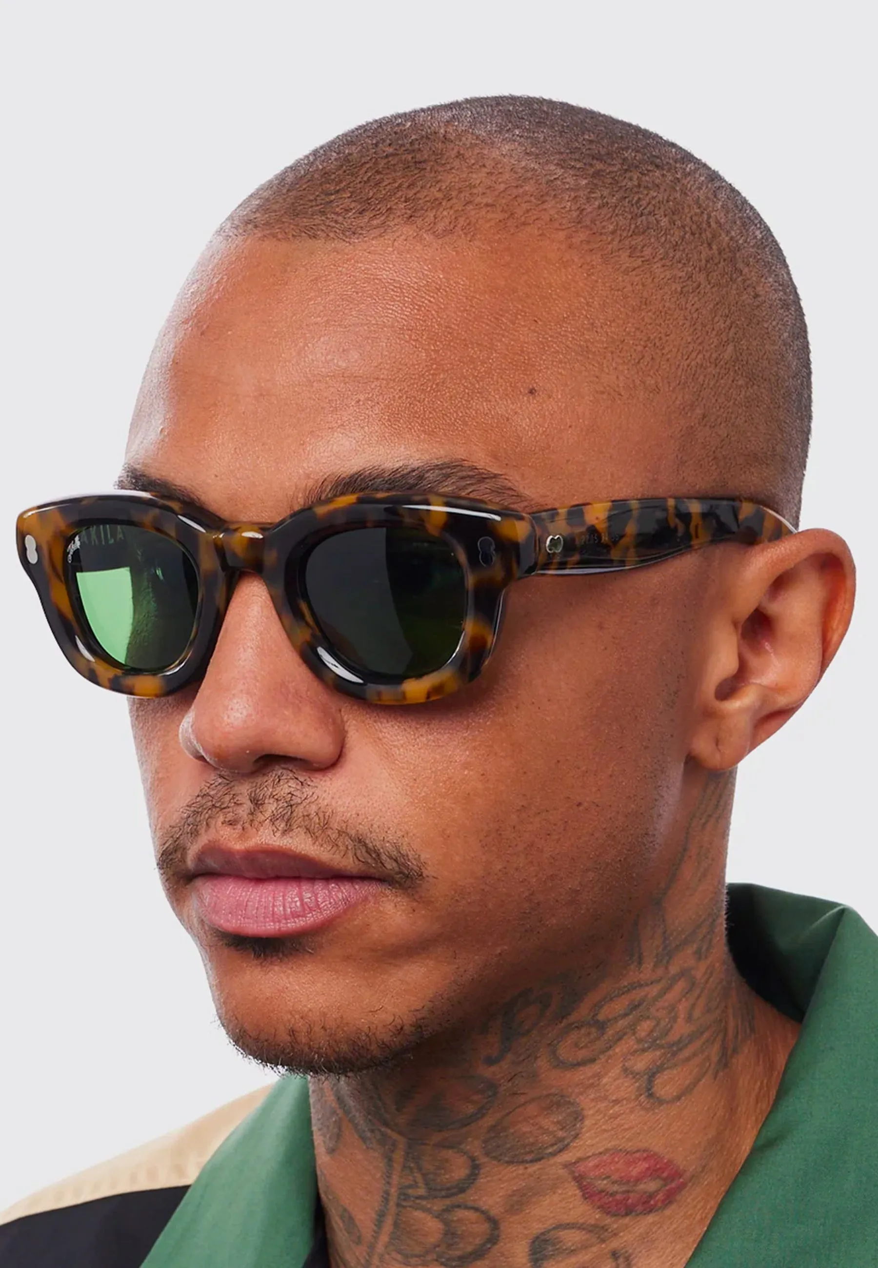 Apollo Inflated Sunglasses - Havana / Green