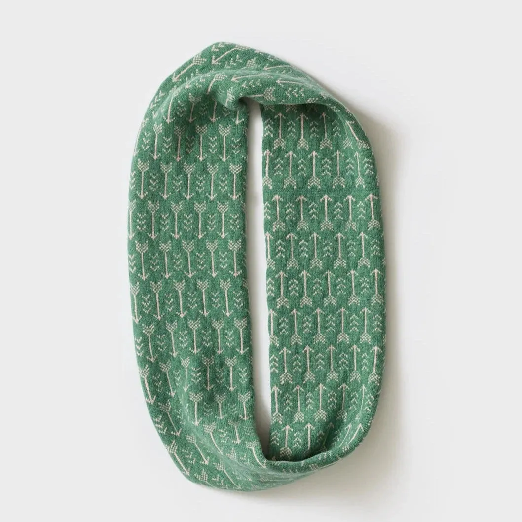 Arrow Circle Scarf - Willow & Seashell