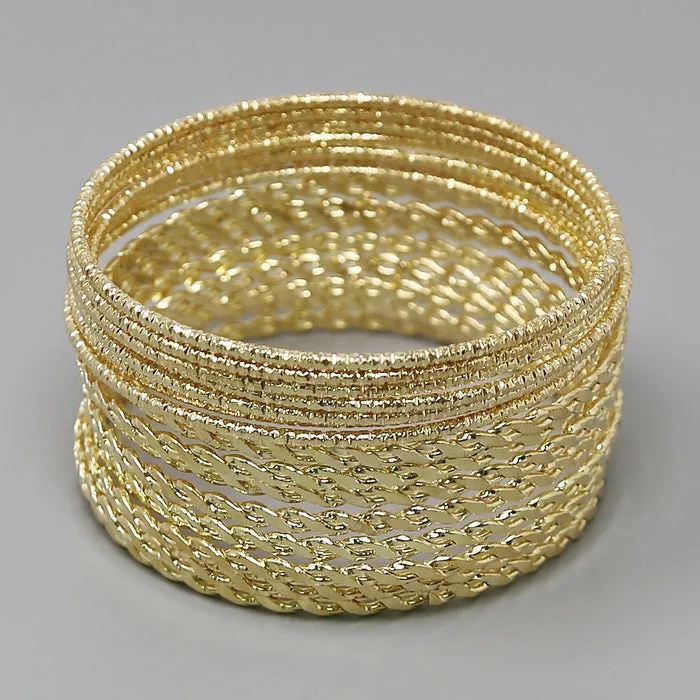 Assorted Bangle Bracelet Set