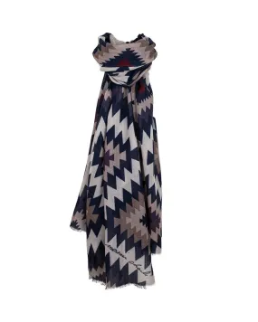 Aztec Printed Men's Wool Scarf