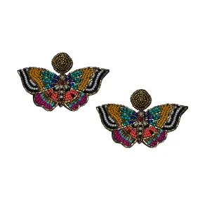 Beaded Butterfly Earrings