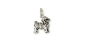 Bichon Frise Charm Jewelry Sterling Silver Handmade Dog Charm BF9-C