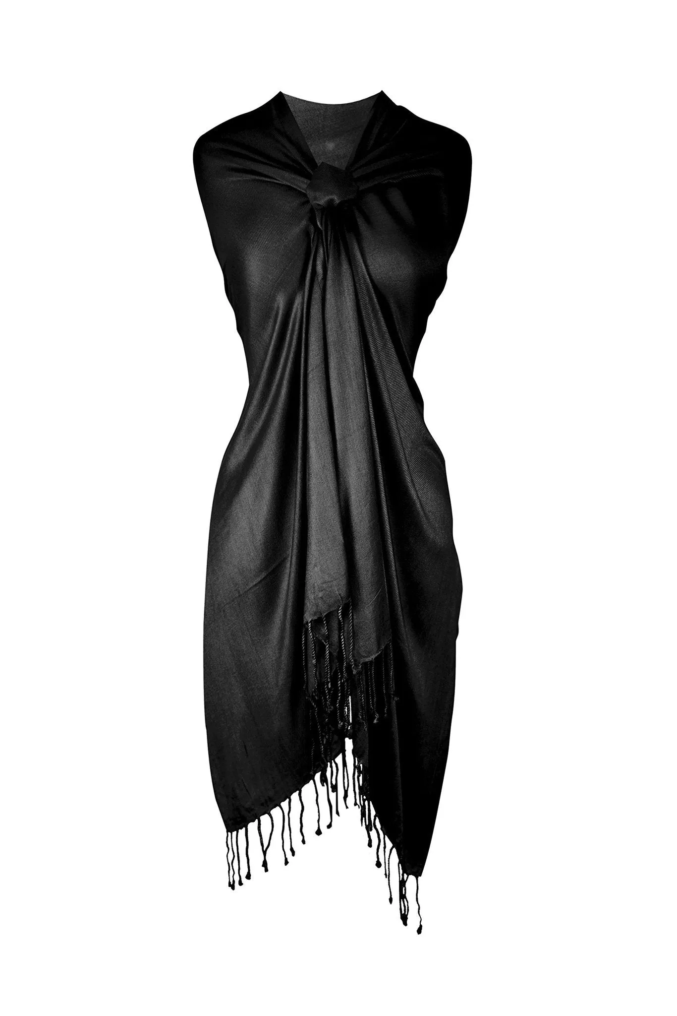 Black Pashmina Shawl Wrap Scarf