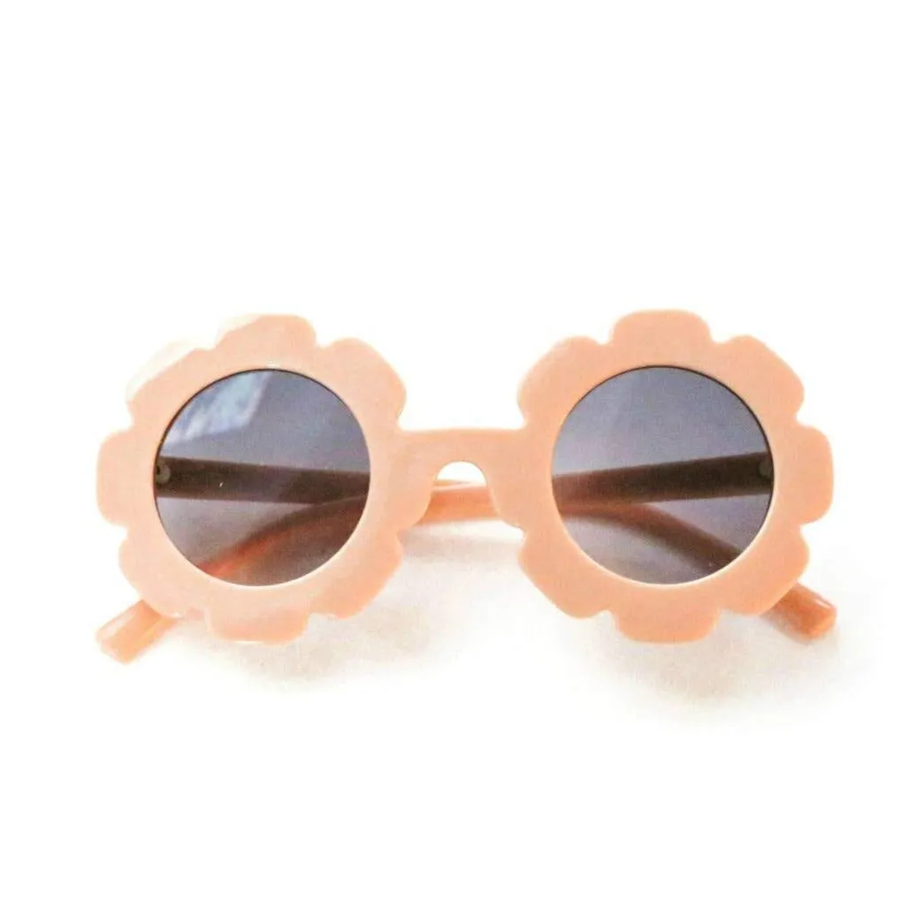 Blueberry Bay Flower Sunglasses, Blush