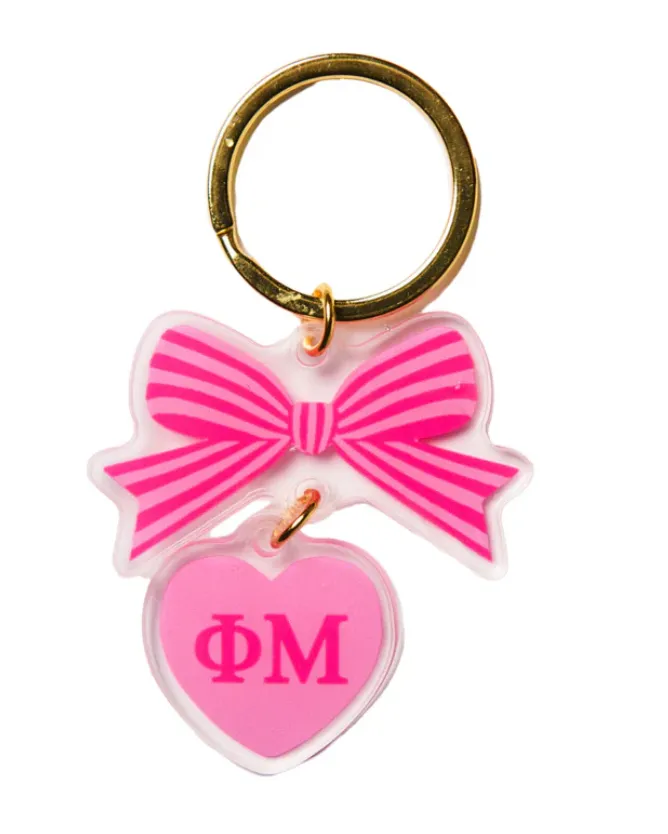 BOW-DACIOUS Keychain | Phi Mu