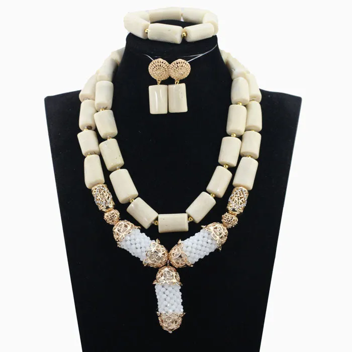 Bridal African Coral Beads Jewelry Set Original