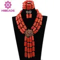 Bridal African Coral Beads Jewelry Set Original