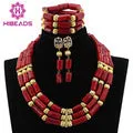 Bridal African Coral Beads Jewelry Set Original