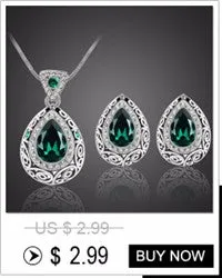 Bridal Jewelry Sets Green Crystal  Color Jewelry Set Necklace