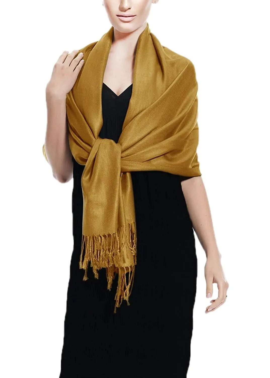 Brown Pashmina Shawl Wrap Scarf