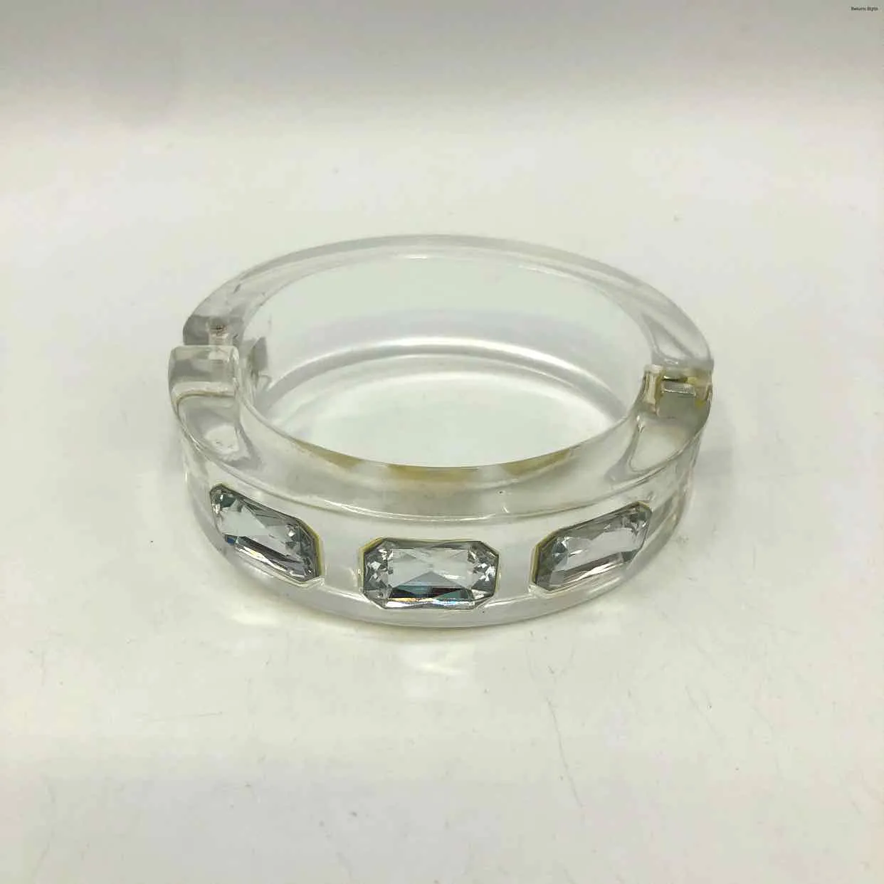 Cloth Rhinestones Vintage Hinged Bangle Bracelet