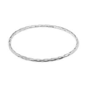 Contemporary Sterling Silver Bangle - BT2048