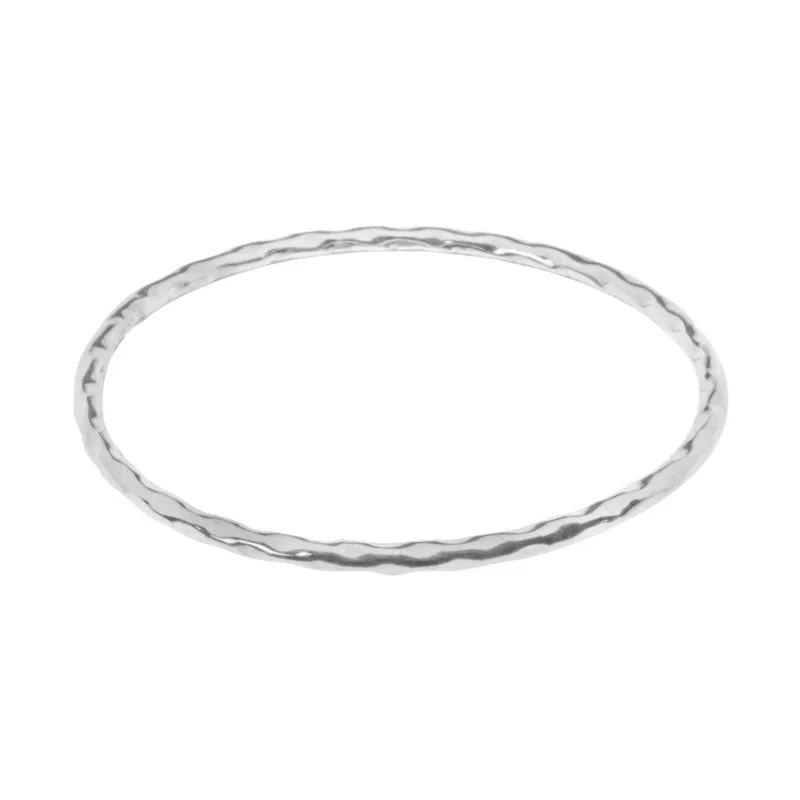 Contemporary Sterling Silver Bangle - BT2048