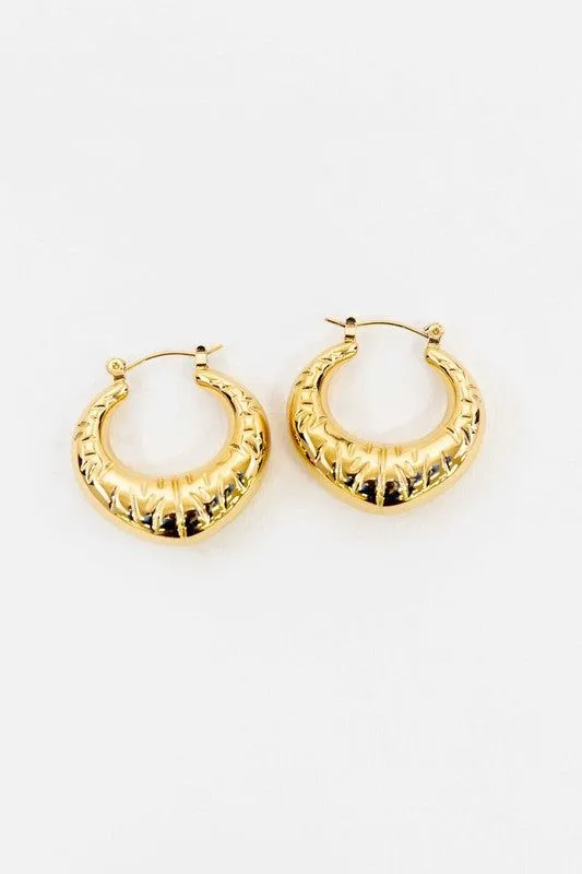 Croissant Hoop Earrings