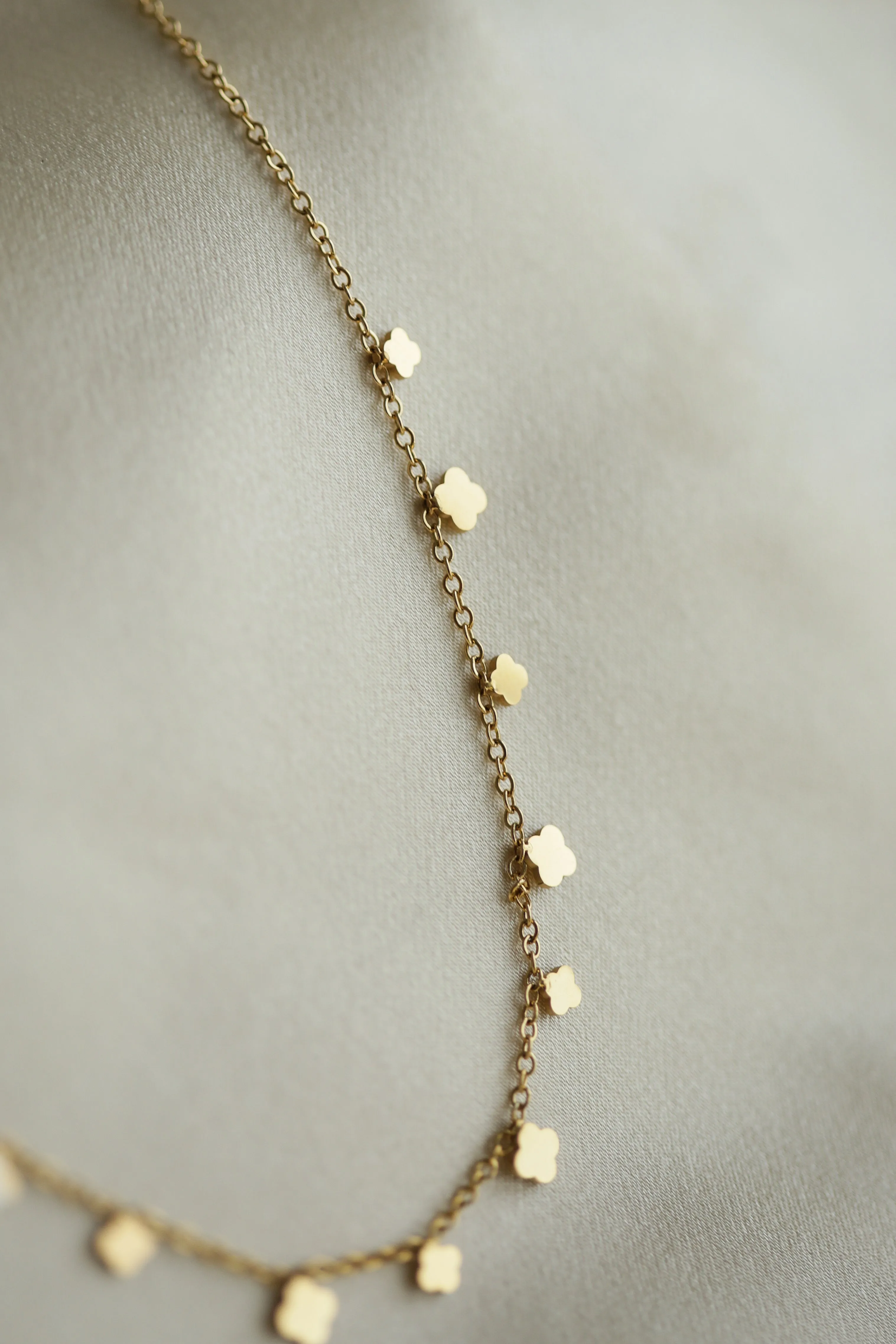 Delicate Clovers Necklace