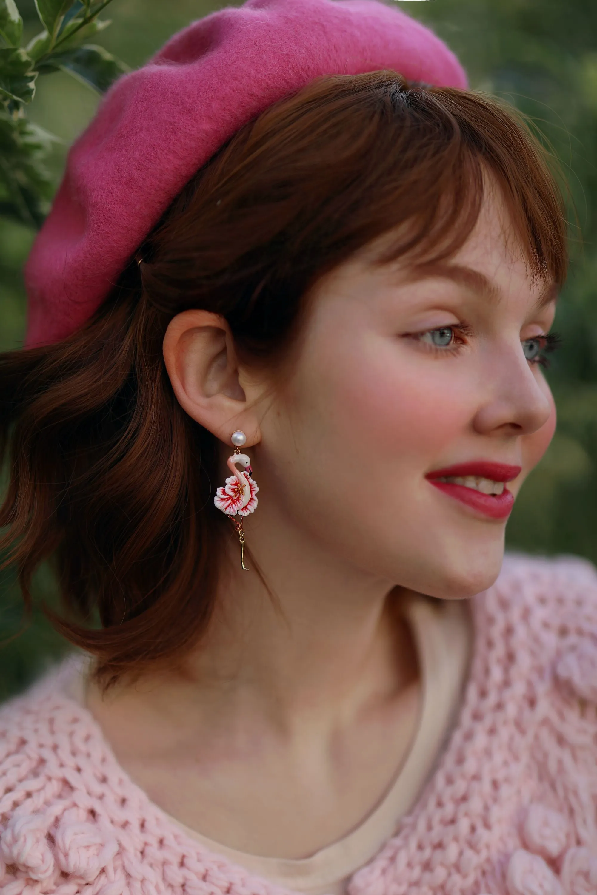 Flamingo Earrings