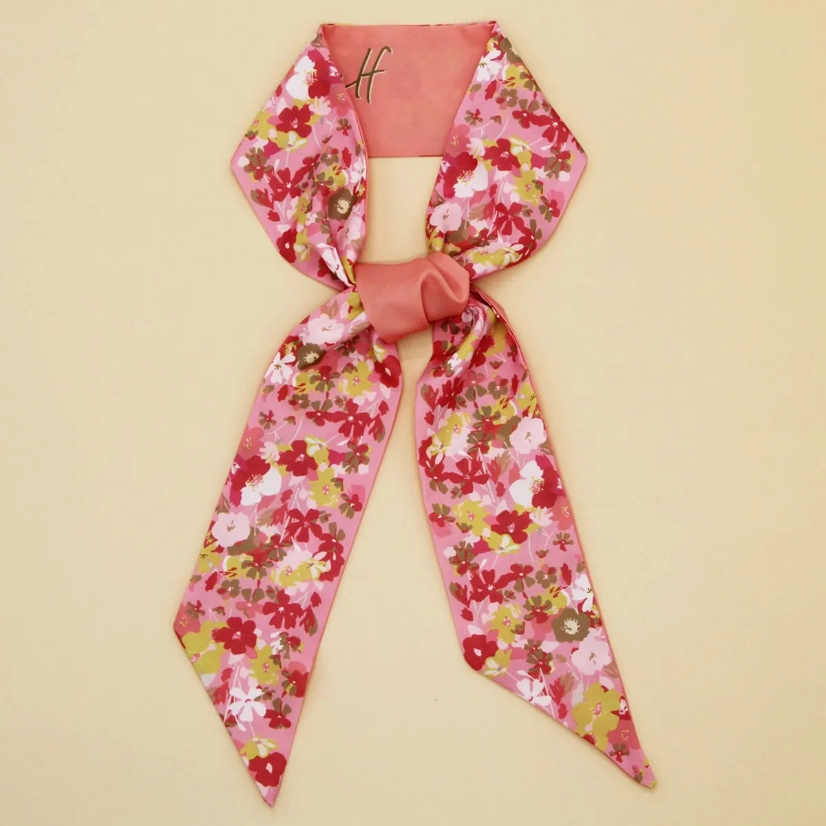 Floral Print Neck / Handbag Scarf