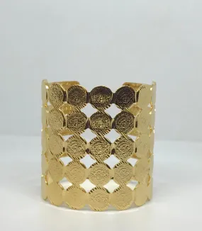 Gold plated coin bangle