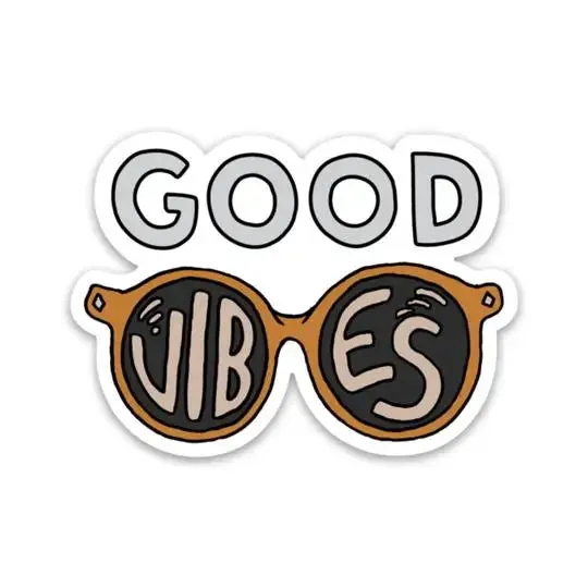 Good Vibes Sunglasses Sticker