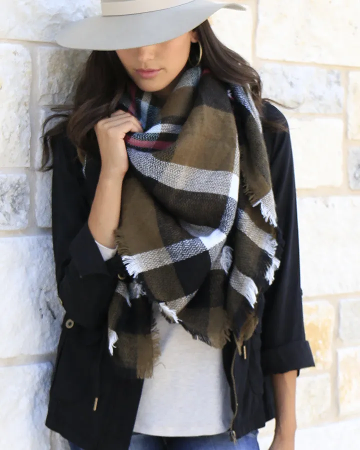 Grace & Lace Blanket Scarf/Toggle Poncho