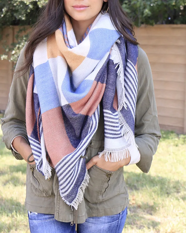 Grace & Lace Blanket Scarf/Toggle Poncho