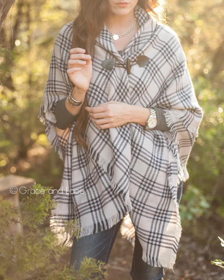 Grace & Lace Blanket Scarf/Toggle Poncho