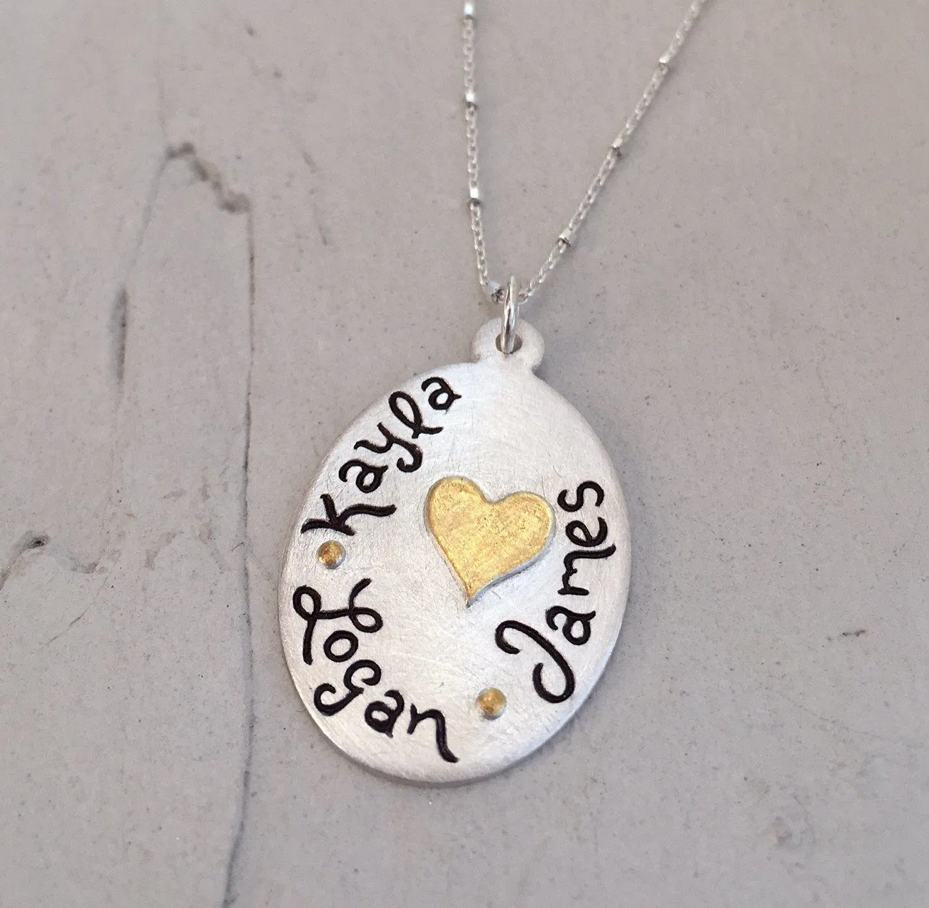 J'Adore Script Necklace