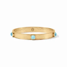 Julie Vos Catalina Stone Bangle, Capri Blue