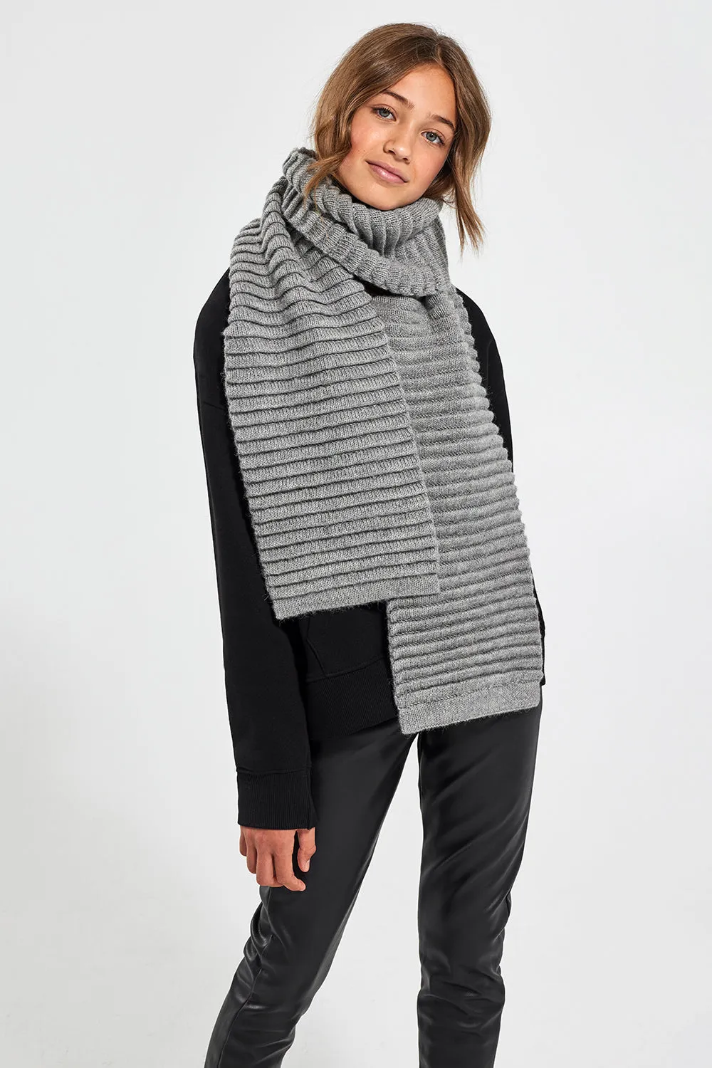 Kids (6-14 Years) Ribbed Scarf