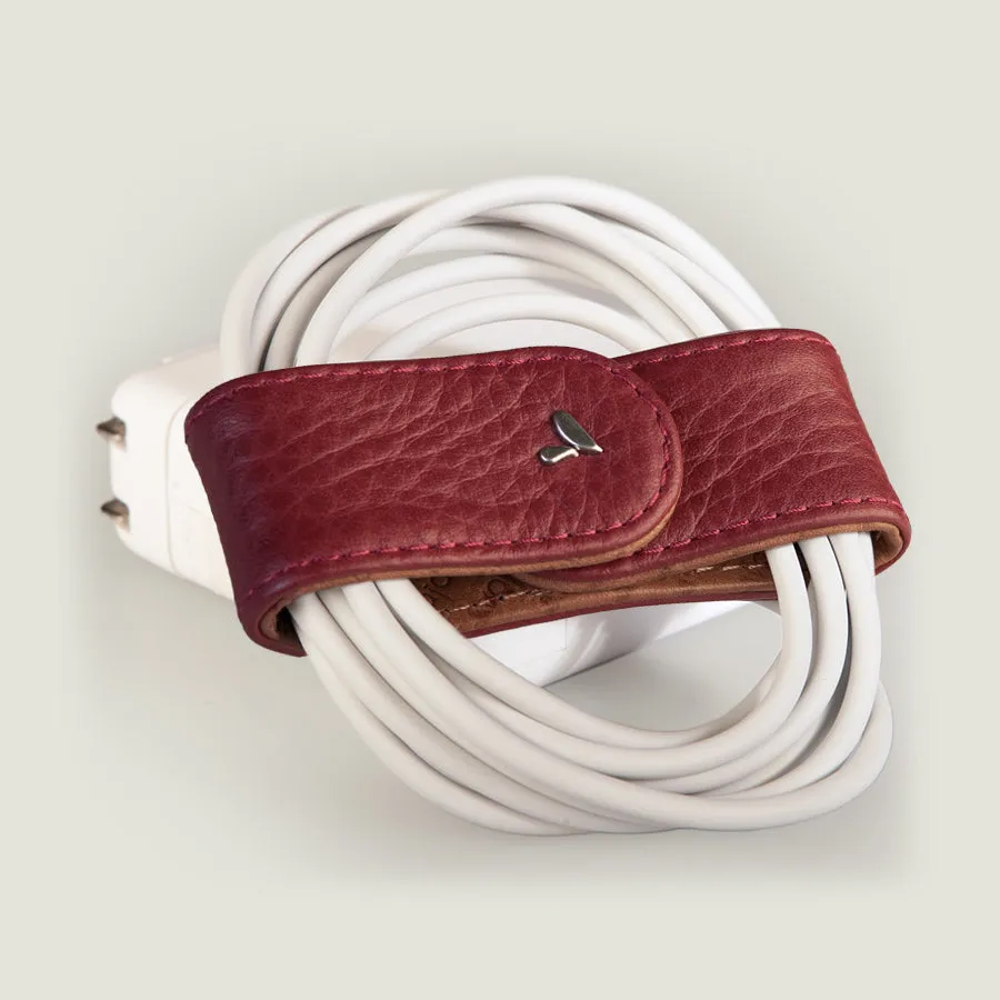 Leather Bow Cord Organizer