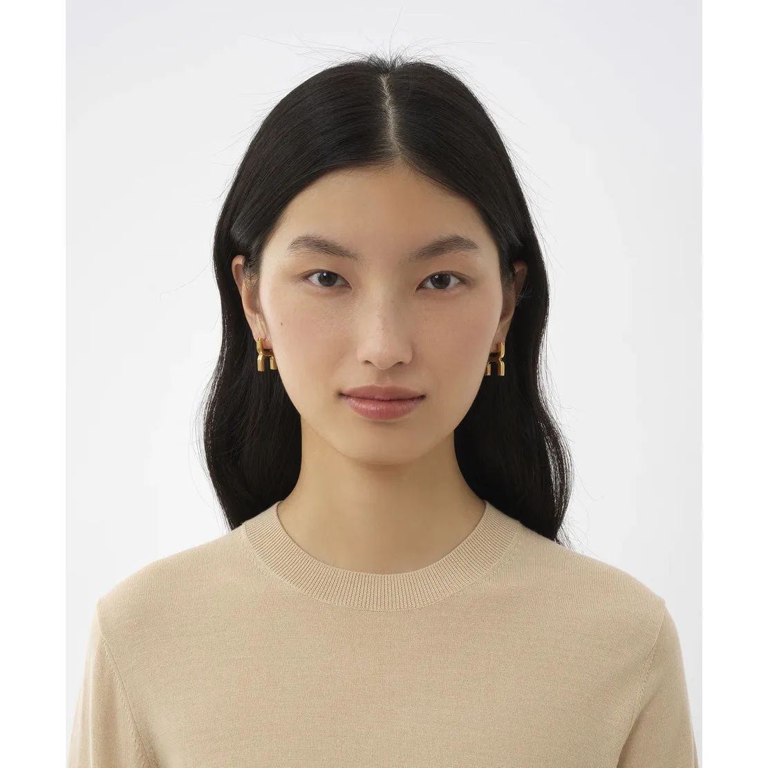 Marcie Earrings, Gold