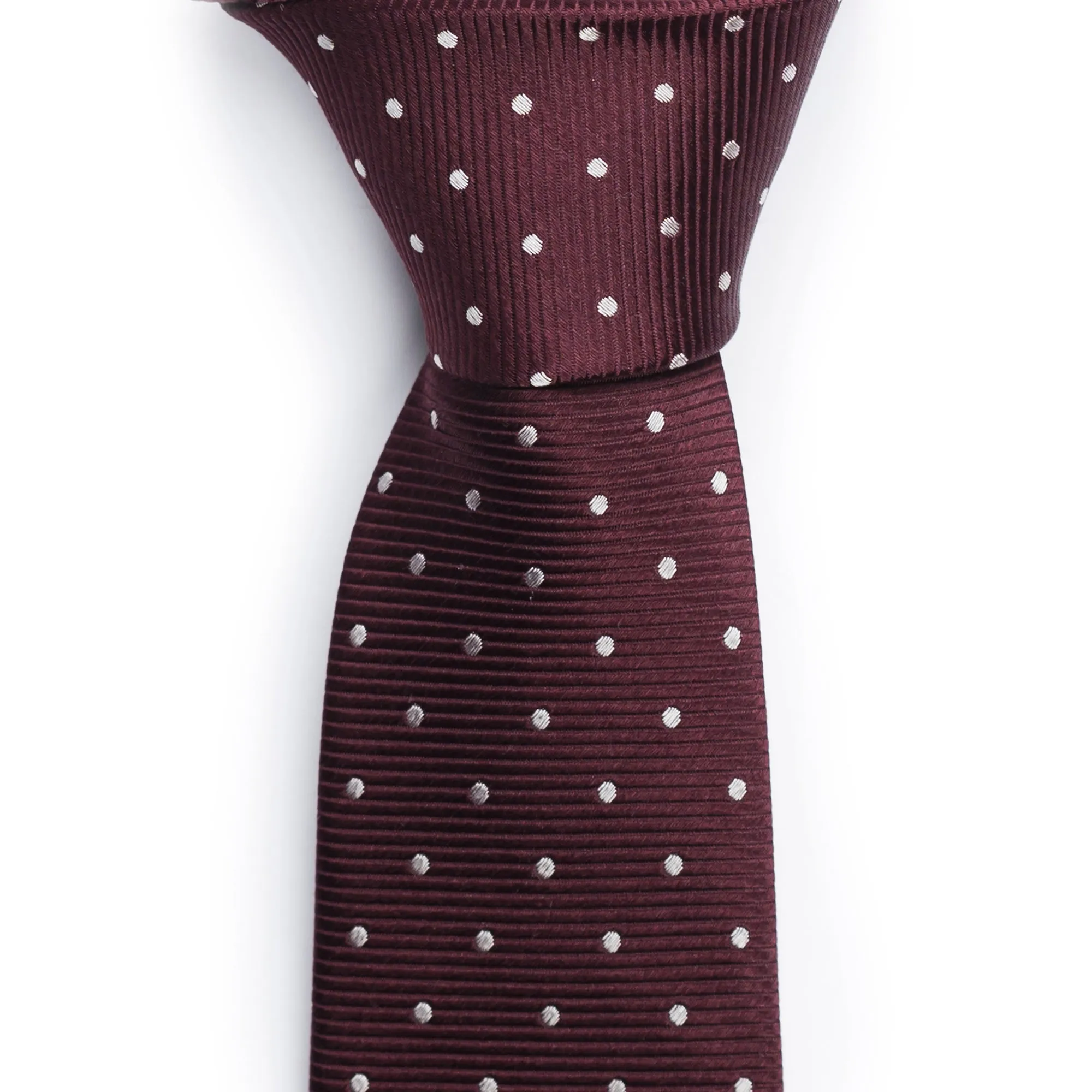 Maroon Dotted Tie