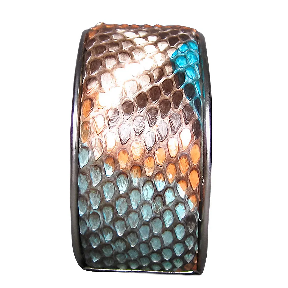 Multicolor Leather Cuff Bangle Bracelet