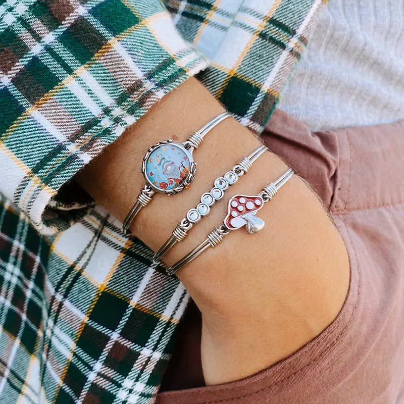 Mushroom Bangle Bracelet