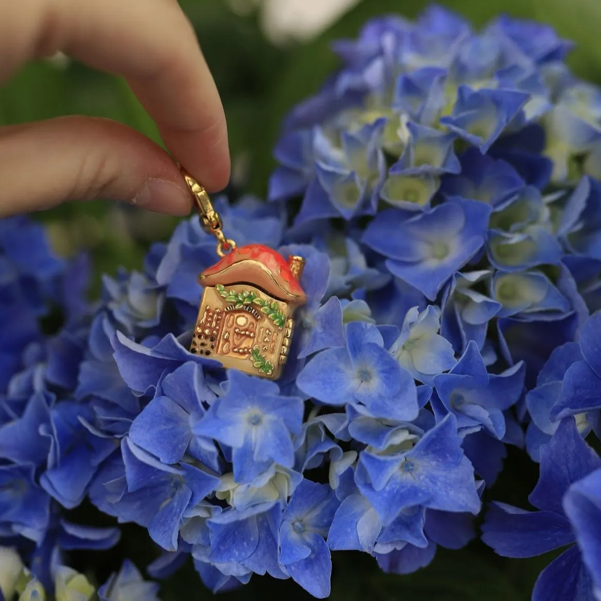 Mushroom House Necklace