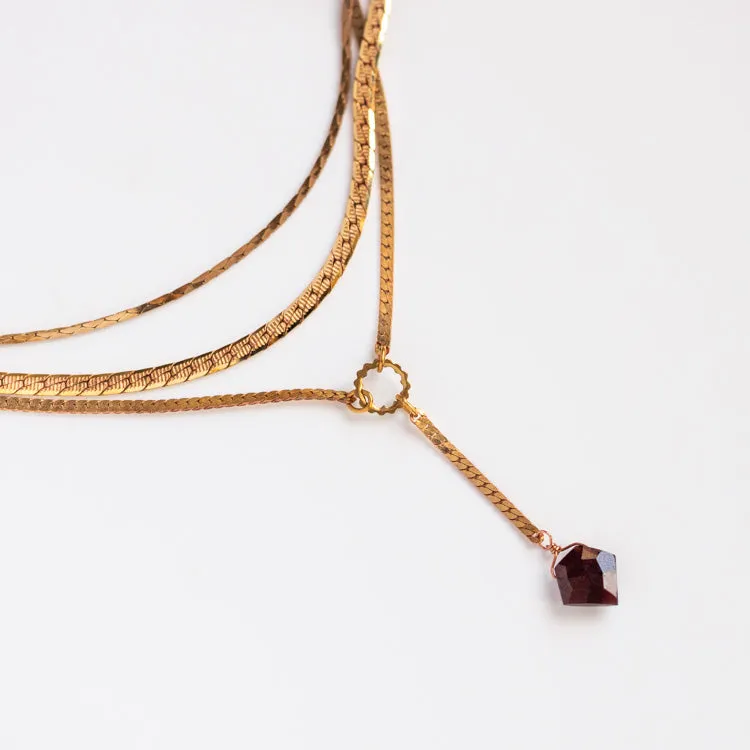 Elegant Palmer Gemstone Necklace with Premium Enhancements