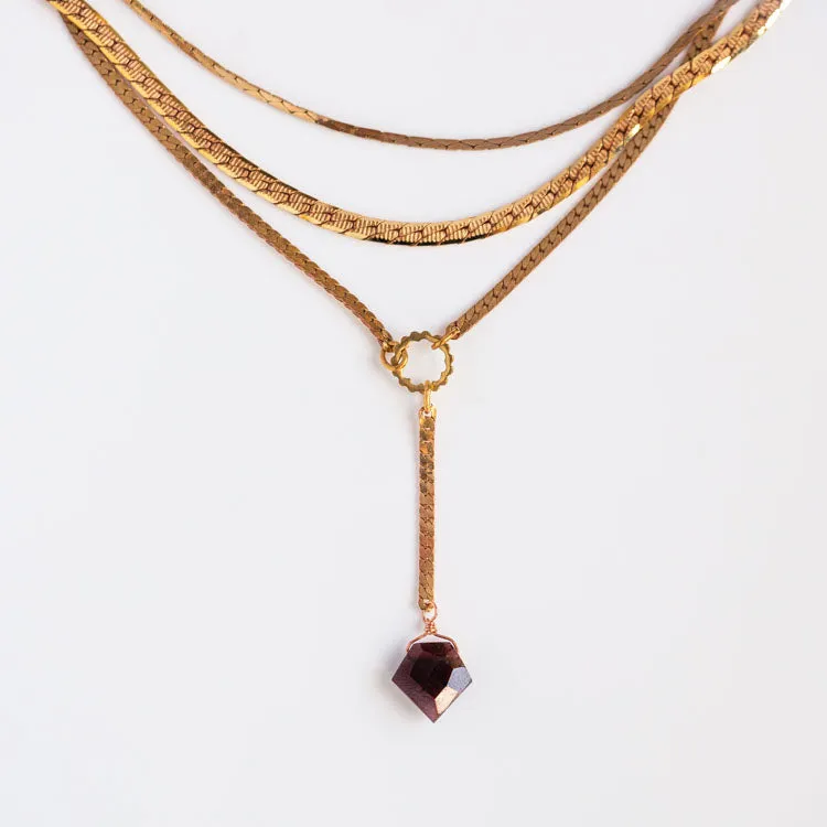 Elegant Palmer Gemstone Necklace with Premium Enhancements