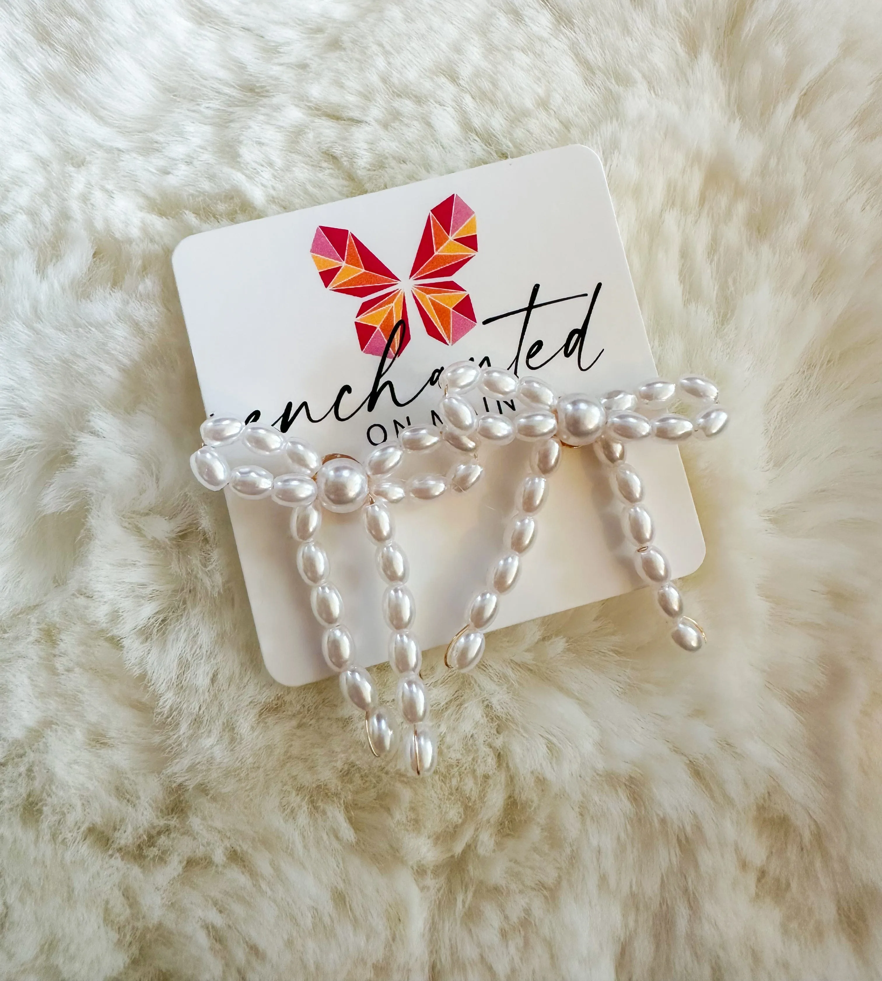 Pearl Bow Studs