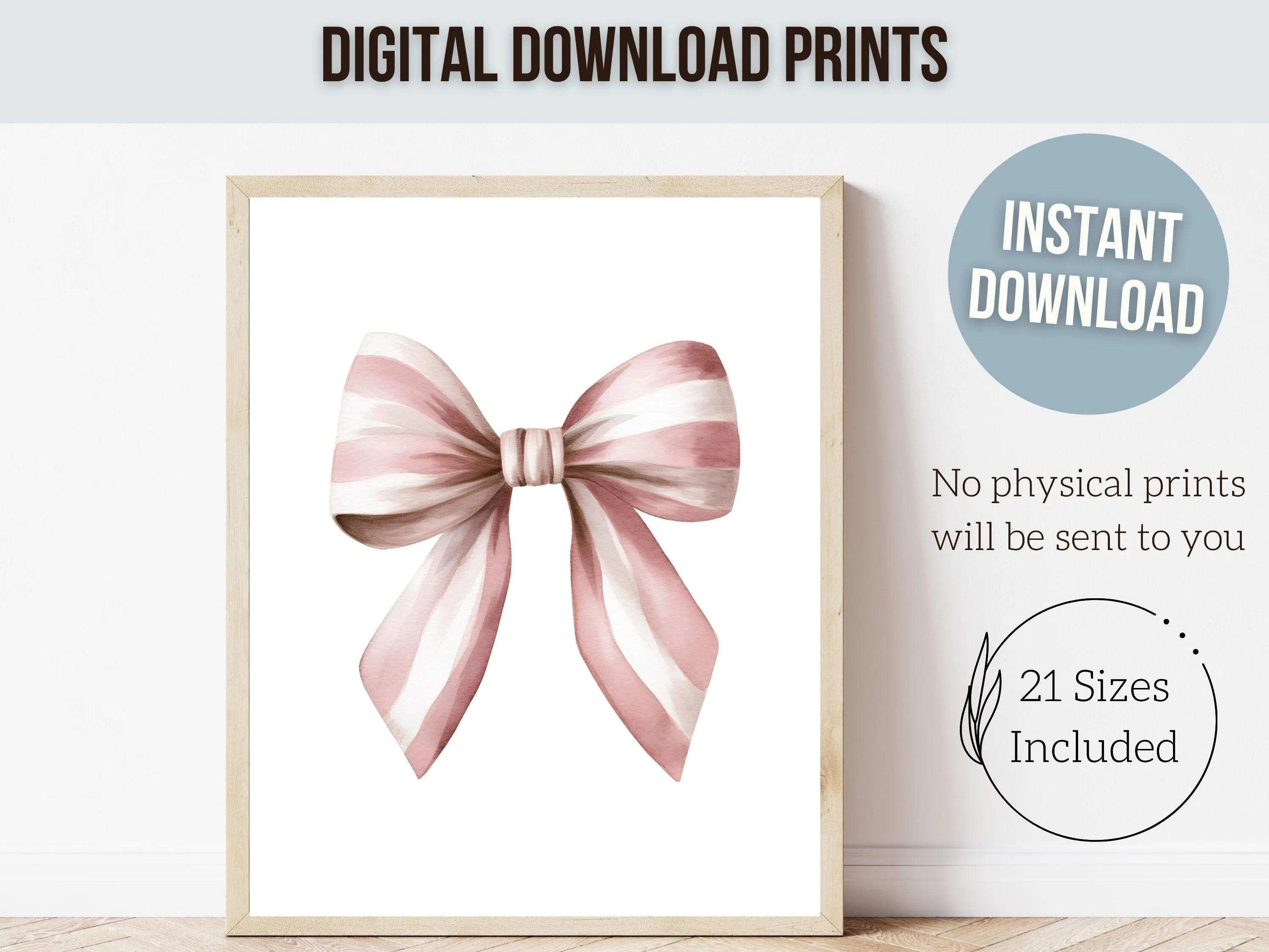 Pink Bow Print Set 2