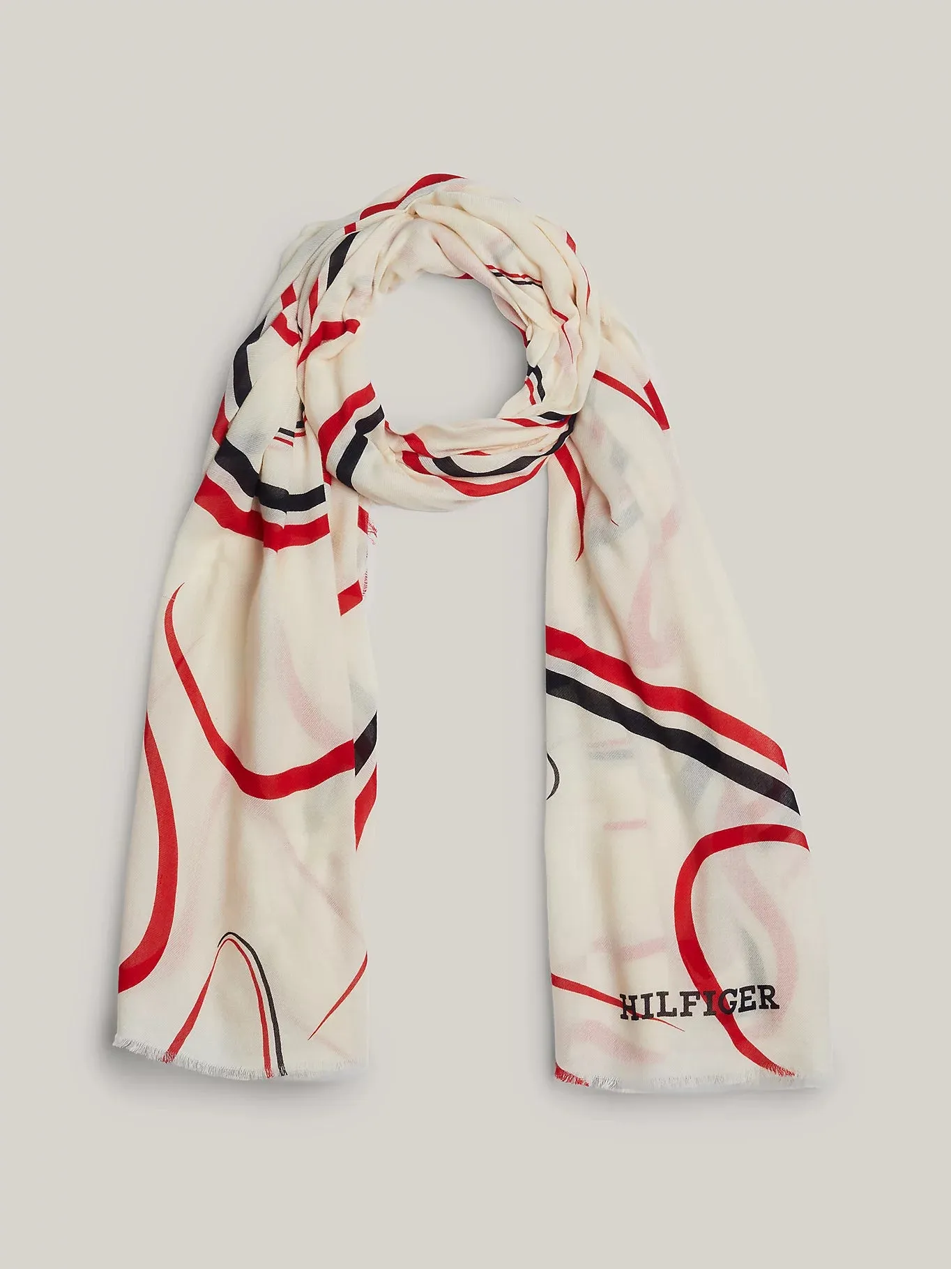 PREP RIBBON PRINT SCARF