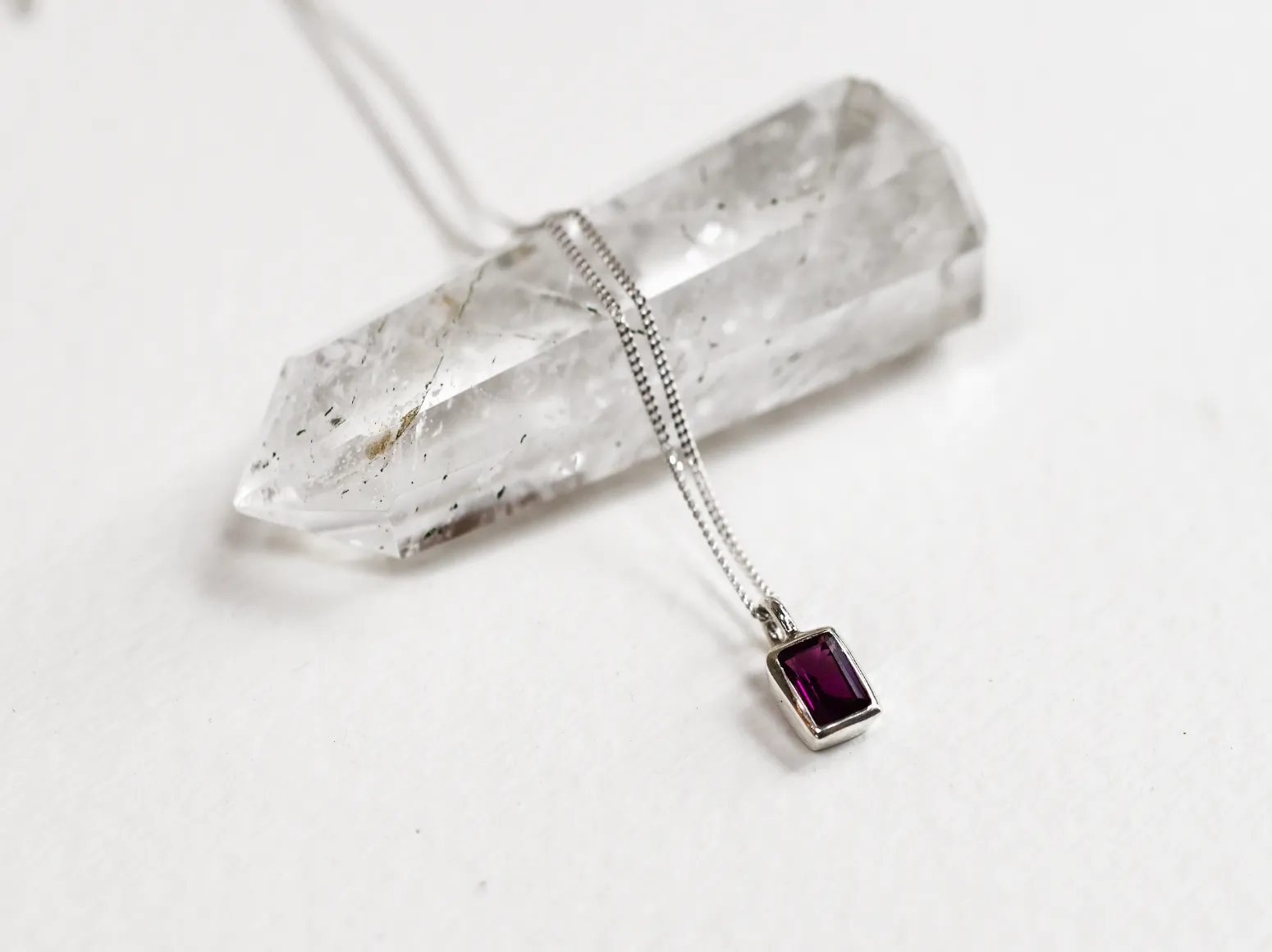 Purple Garnet Necklace